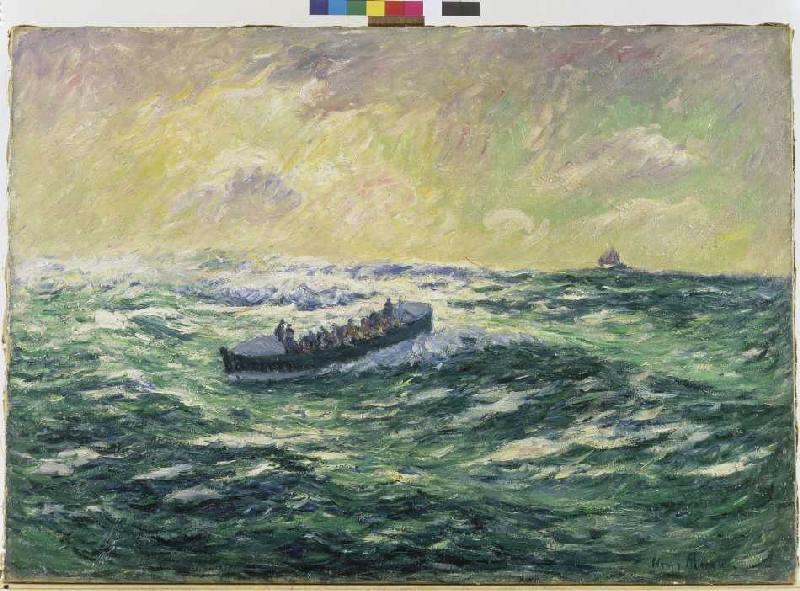 The sea lifeboat of Audierne from Henri Moret