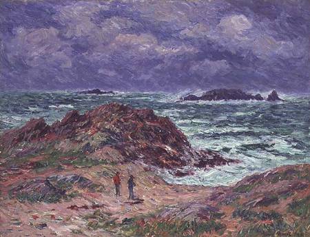 A Squall, Finistere from Henri Moret