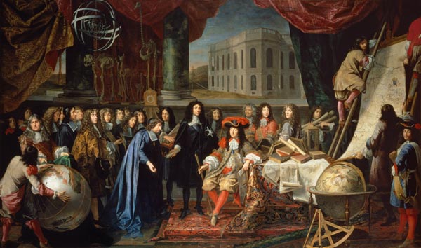 Jean-Baptiste Colbert (1619-1683) Presenting the Members of the Royal Academy of Science to Louis XI from Henri Testelin