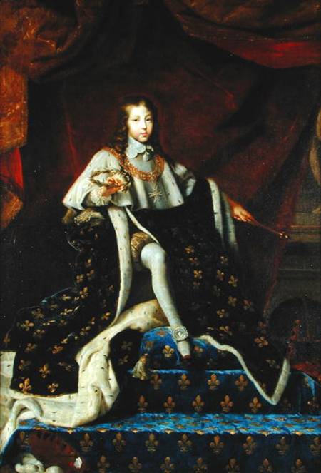 Portrait of Louis XIV (1638-1715) aged 10 from Henri Testelin