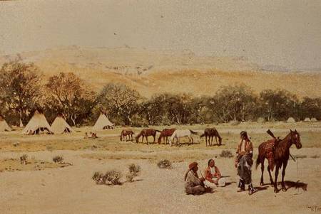 Indian Encampment, Denver, Colorado from Henry F. Farny