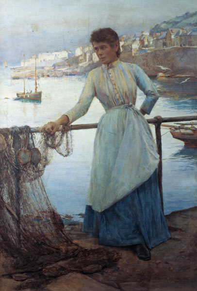 Girl in Blue from Henry Meynell Rheam
