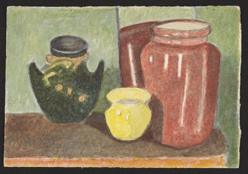Pottery, c.1930 (pencil & w/c on paper) from Henry Silk