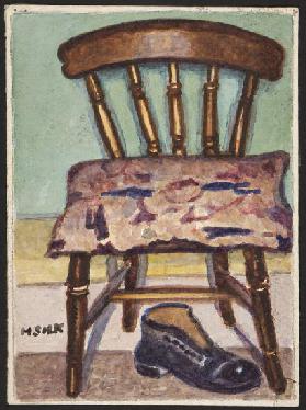 Kitchen Chair and Boot, c.1930 (pencil & w/c on paper)