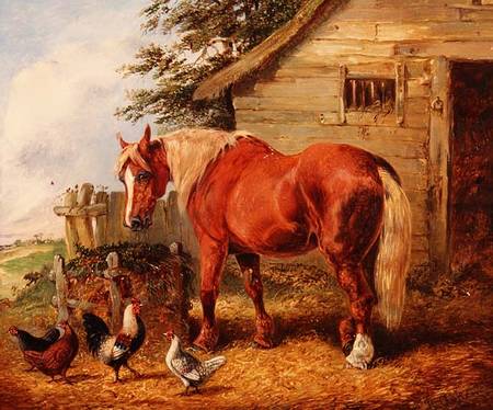 Outside the stable from Henry Thomas Alken