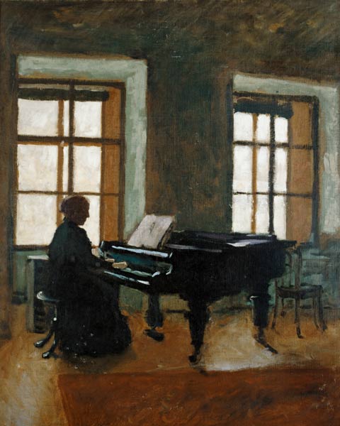 At the piano from Herbert Masaryk