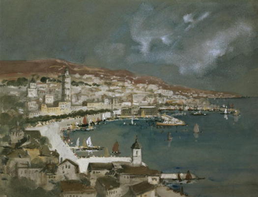 The Harbour of Split, Croatia (w/c and gouache) from Hercules Brabazon