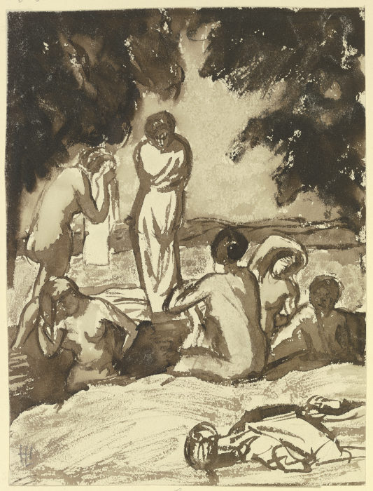 Bathing women from Hermann Lismann