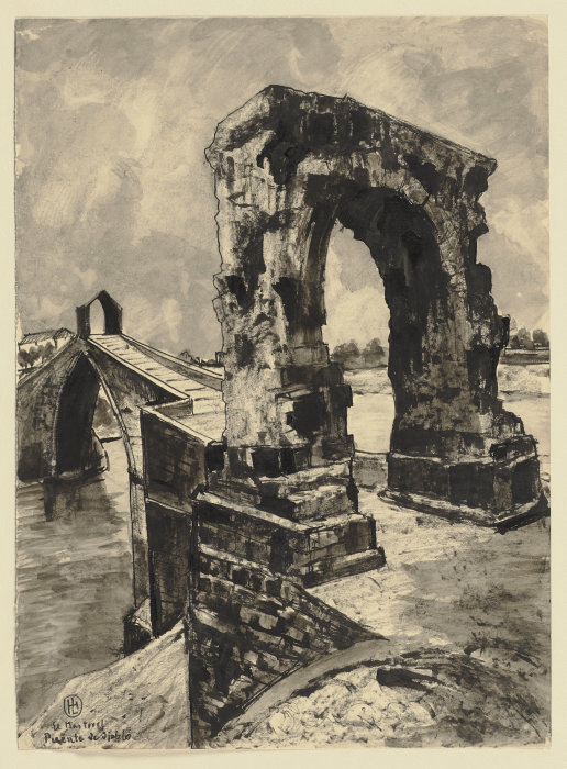 Der Pont del Diable in Martorell from Hermann Lismann