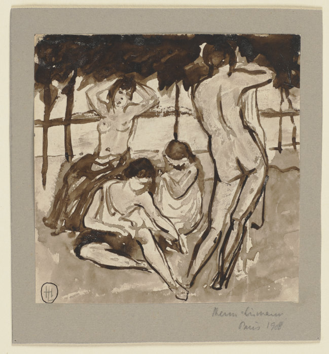 Four nudes from Hermann Lismann