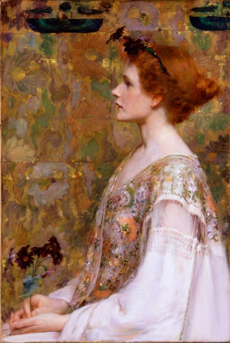 Woman with Red Hair from Albert Herter