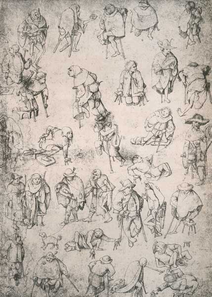 H.Bosch, Cripples, beggars a.street mus. from Hieronymus Bosch