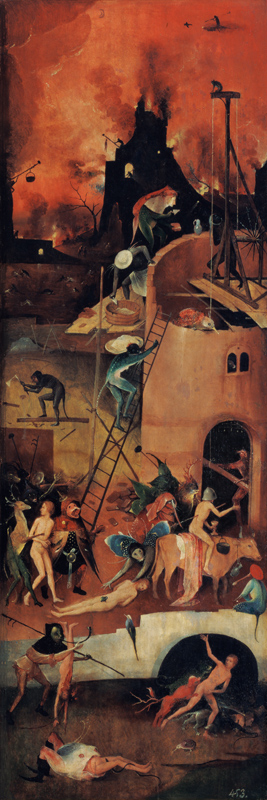 Hell , Escorial from Hieronymus Bosch