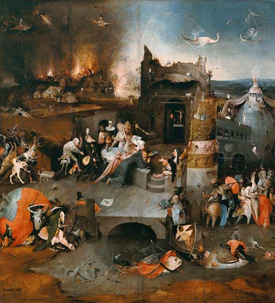 The Temptation of St Anthony (middle panel) from Hieronymus Bosch