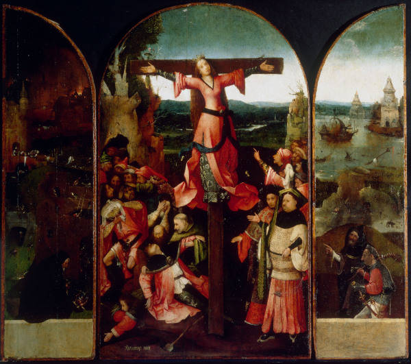 Bosch / Altar-piece of St. Julia/detail from Hieronymus Bosch
