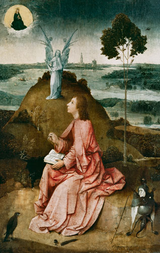 Johannes on Patmos. from Hieronymus Bosch