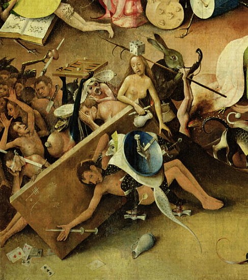 The Garden of Earthly Delights: Hell, right wing of triptych, c.1500 (detail of 322) from Hieronymus Bosch