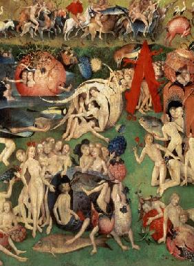 The Garden of Earthly Delights: Allegory of Luxury, detail of the central panel