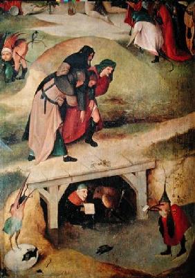 Temptation of St. Anthony, detail from left hand panel of the triptych