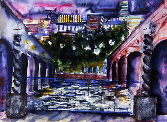 The Thames at Night, 2005 (w/c on paper)  from Hilary  Rosen