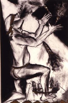 Fire Eater, 1994 (charcoal on paper) 