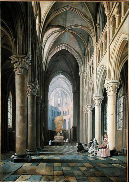 Interior of a Church from Hippolyte Joseph Cuvelier