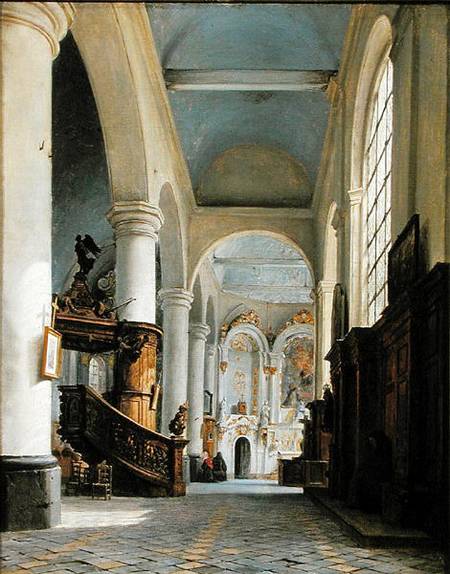 Interior of the Church of St. Denis, Saint-Omer from Hippolyte Victor V. Sebron