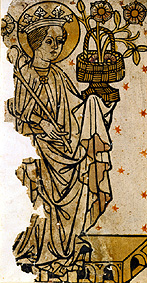 St. Dorothea. Author 1394 from Holzschnitt