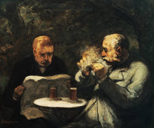 The beer drinkers from Honoré Daumier