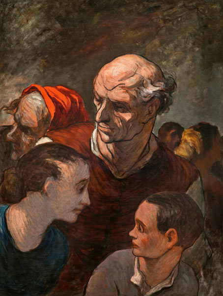 Family On The Barricades from Honoré Daumier