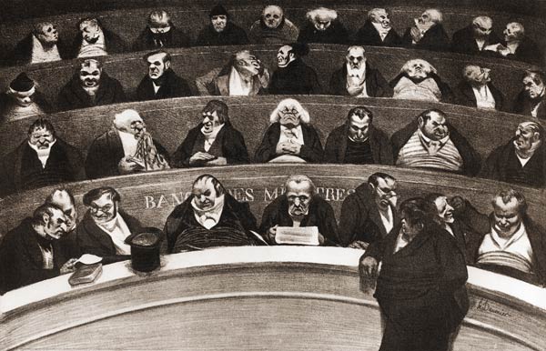 The Stomach of the Legislature, the Ministerial Benches of 1834 from Honoré Daumier