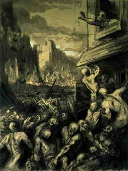 The Destruction of Sodom from Honoré Daumier