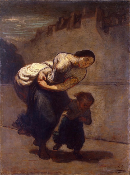 The Burden from Honoré Daumier