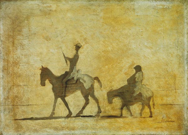Don Quichote and Sancho Pansa. from Honoré Daumier