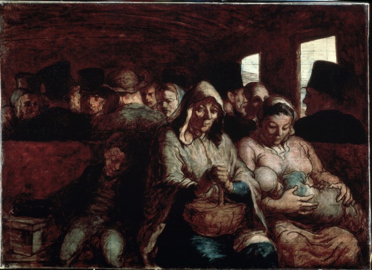 A Wagon of the Third Class from Honoré Daumier