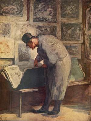 The copperplate enthusiast from Honoré Daumier