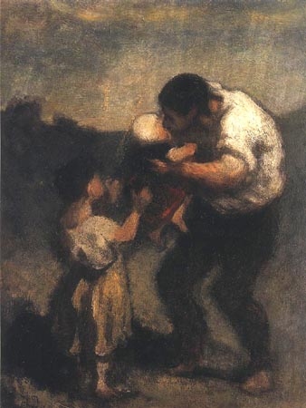 La meringue from Honoré Daumier