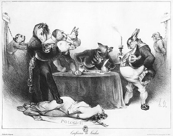 The London Conference from Honoré Daumier