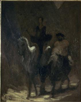 Daumier /Don Quixote & Sancho Panza/Ptg.