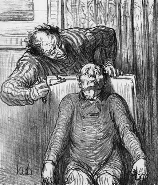 Dentistry / Voyons.. / Daumier from Honoré Daumier