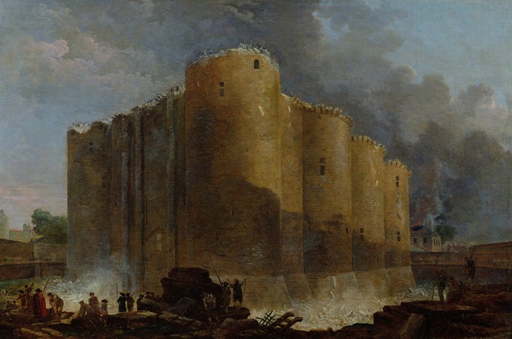 The demolition of the Bastille, July 14, 1789 from Hubert Robert