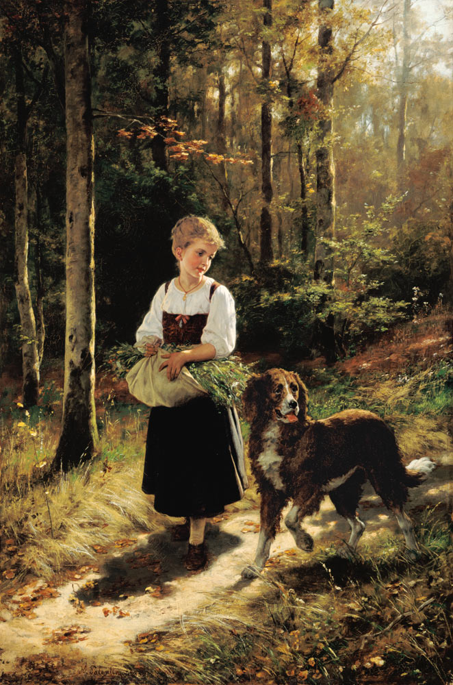 Girl in the woods. from Hubert Salentin
