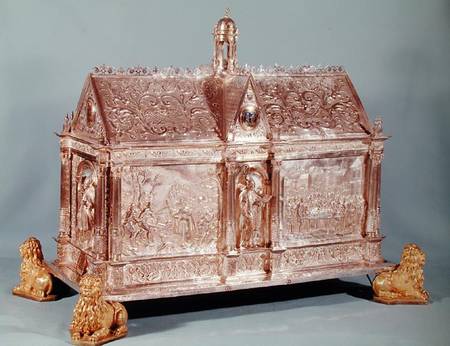 Reliquary chest of St. Macairius (d.1012) of Ghent from Hugo de la Vigne