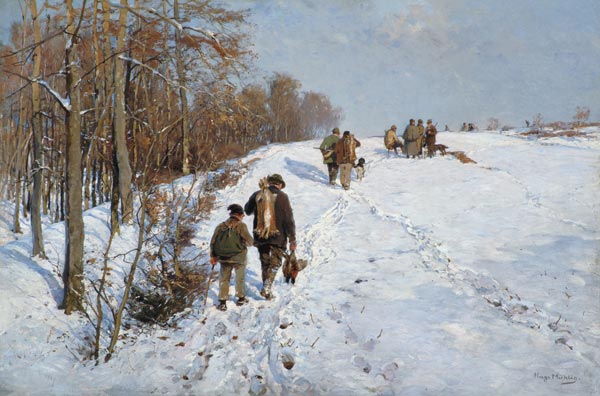 Homecoming of the winter hunting. from Hugo Mühlig