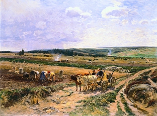 Potato crop in a wide landscape. from Hugo Mühlig
