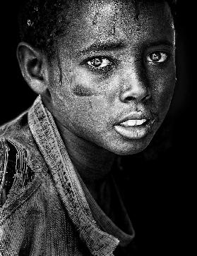 Ethiopian Eyes BW