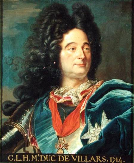 Portrait of Louis-Claude-Hector (1652-1734) Duke of Villars from Hyacinthe Rigaud