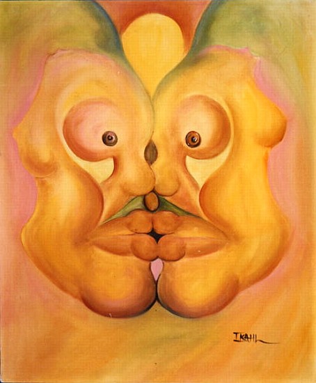 The Kiss (oil on canvas)  from Ikahl  Beckford