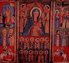 Madonna with apostles