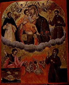 The Mother of God Geykophilousa with saints from Ikone (makedonisch)